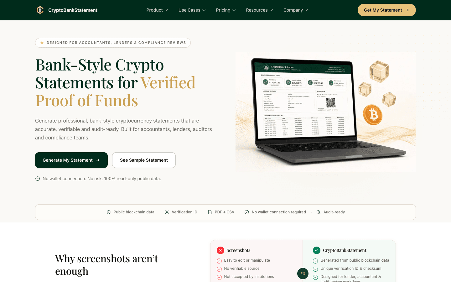 CryptoBankStatement